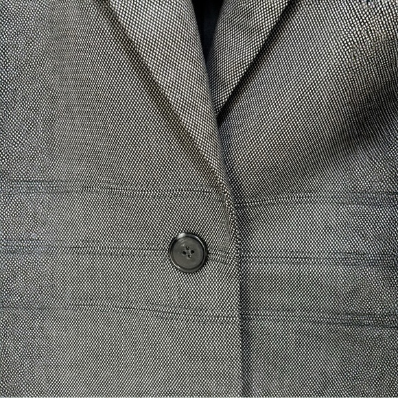 Jones New York lined suit jacket woman stretch 18W black white patterned boss - Picture 5 of 7